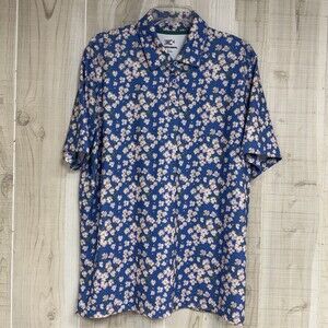 Johnston & Murphy XC4 Performance Polo Blue Dogwood L Athleisure Golf